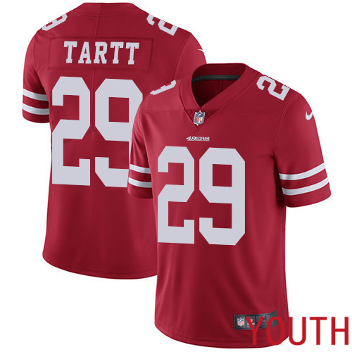 San Francisco 49ers Limited Red Youth Jaquiski Tartt Home NFL Jersey #29 Vapor Untouchable->san francisco 49ers->NFL Jersey